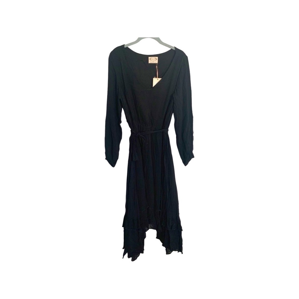 Joyfolie Kalia Midi Dress in Black Size Medium